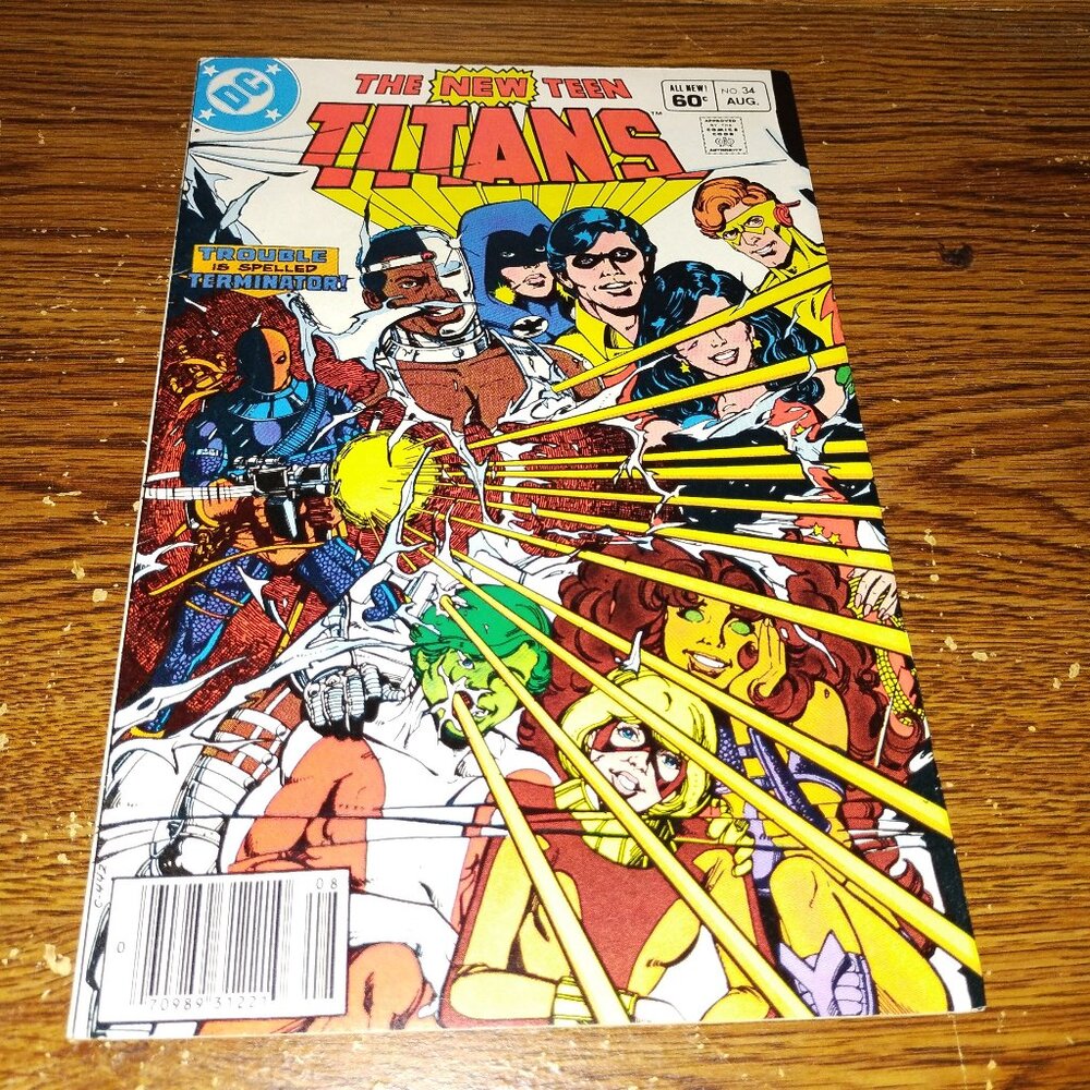 The New Teen Titans #34 (DC Comics, 1983) 4th App Deathstroke the Terminator NS
